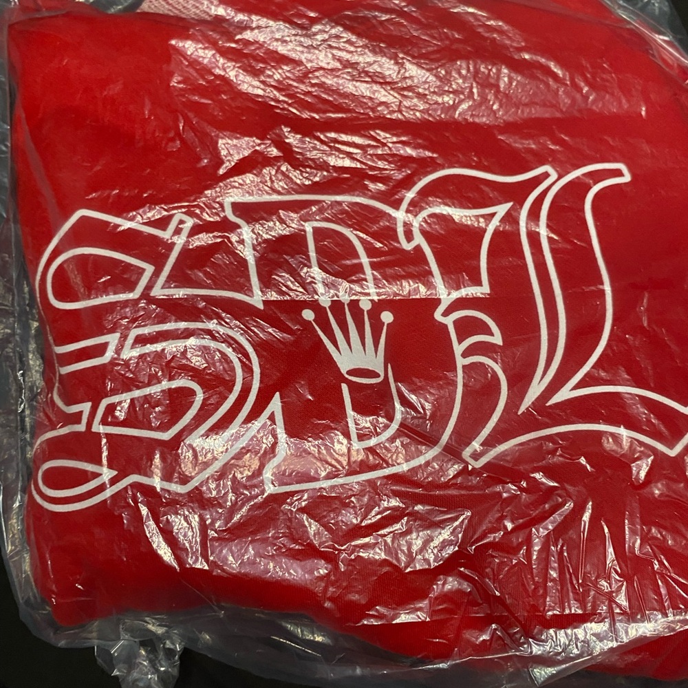 Red SDL Buddha Hoodie 
Can get it cheaper on my ig Clothing.Murda